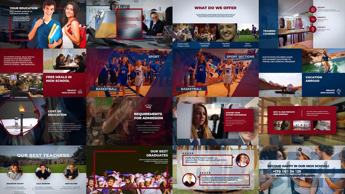 پروژه آماده افترافکت : تیزر تبلیغاتی College – High School Promo 128659