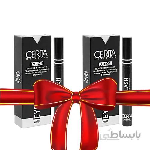 محلول تقویت کننده مژه سریتا مدل Eyelash پک دو عددی
