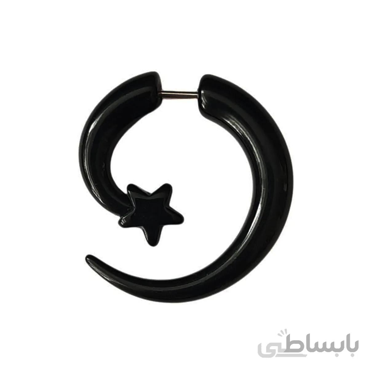 پیرسینگ گوش طرح ستاره