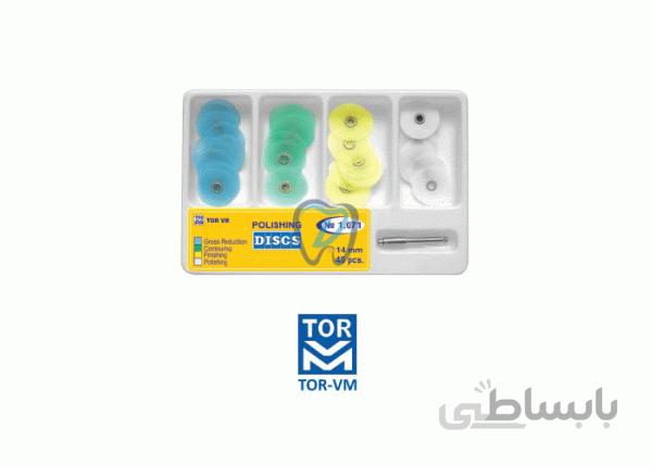 کیت دیسک پرداخت مرکز دار چهار رنگ 40 عددی و ماندرل – Tor Vm