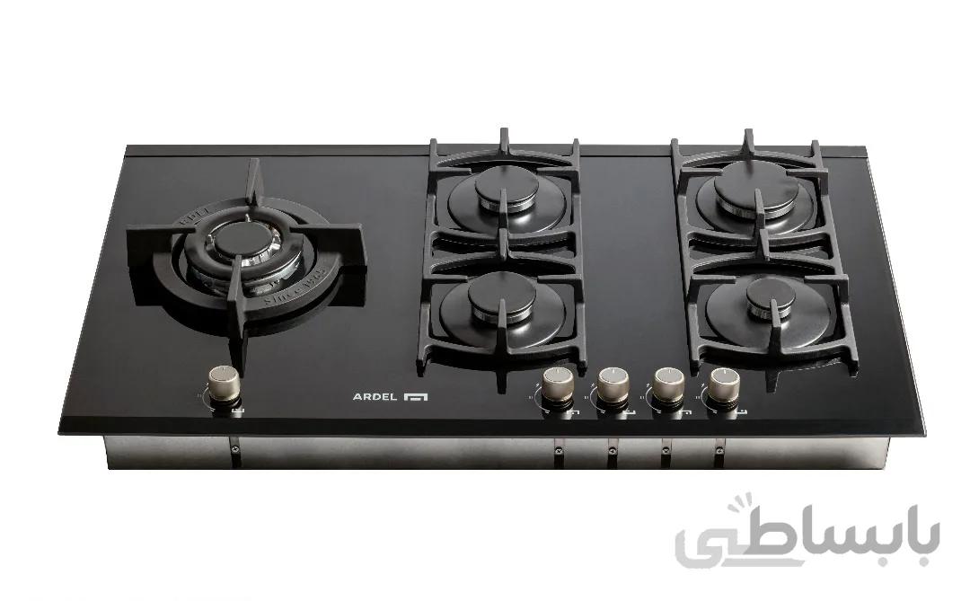 اجاق گازشیشه ای مدل LU-S-G-102 لوسو آردل 5 شعله