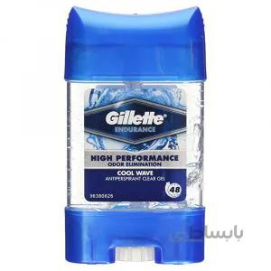 مام ژله ای مردانه ژیلت مدل Coolwave حجم ۷۵ میلی لیتر ا Gillette Endurance Cool Wave Stick 75ml