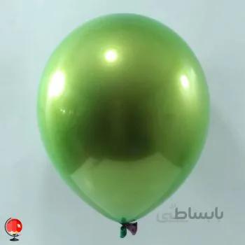 بادکنک کریستالی سبز براق سایز 12 اینچ