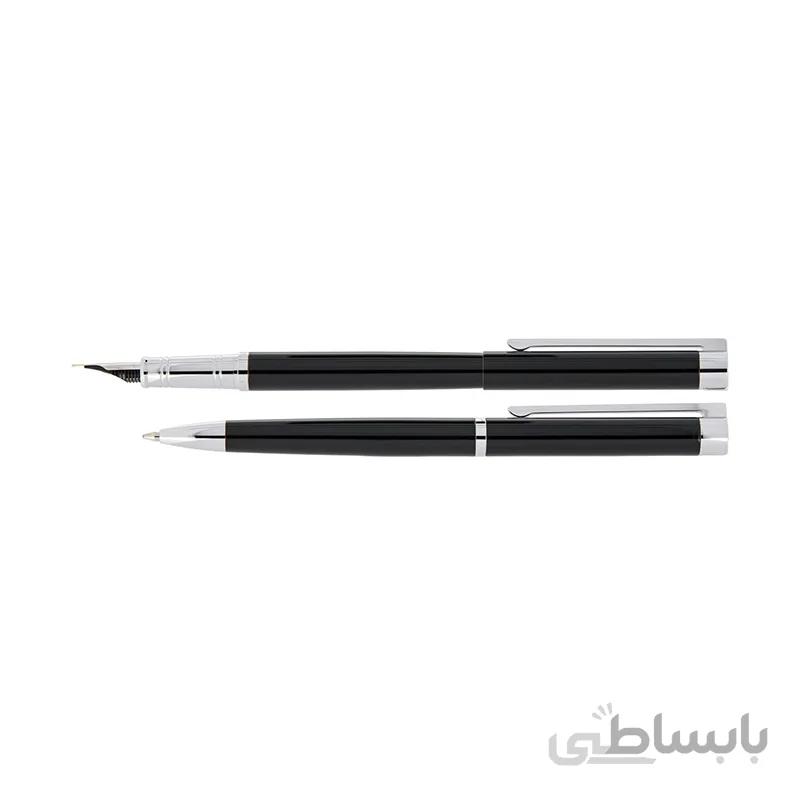 ست جفتی خودکار و خودنویس یوروپن THEORY مشکی لاکی