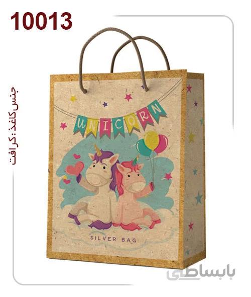 ساکدستی طرح عروسکی پونی با کاغذ کرافت کد10013