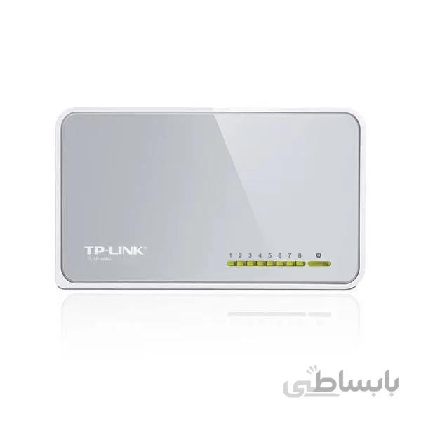 سوئیچ شبکه تی پی لینک 8 پورت رومیزی TL-SF1008D ا TP-LINK TL-SF1008D 8-Port 10/100Mbps Desktop Switch
