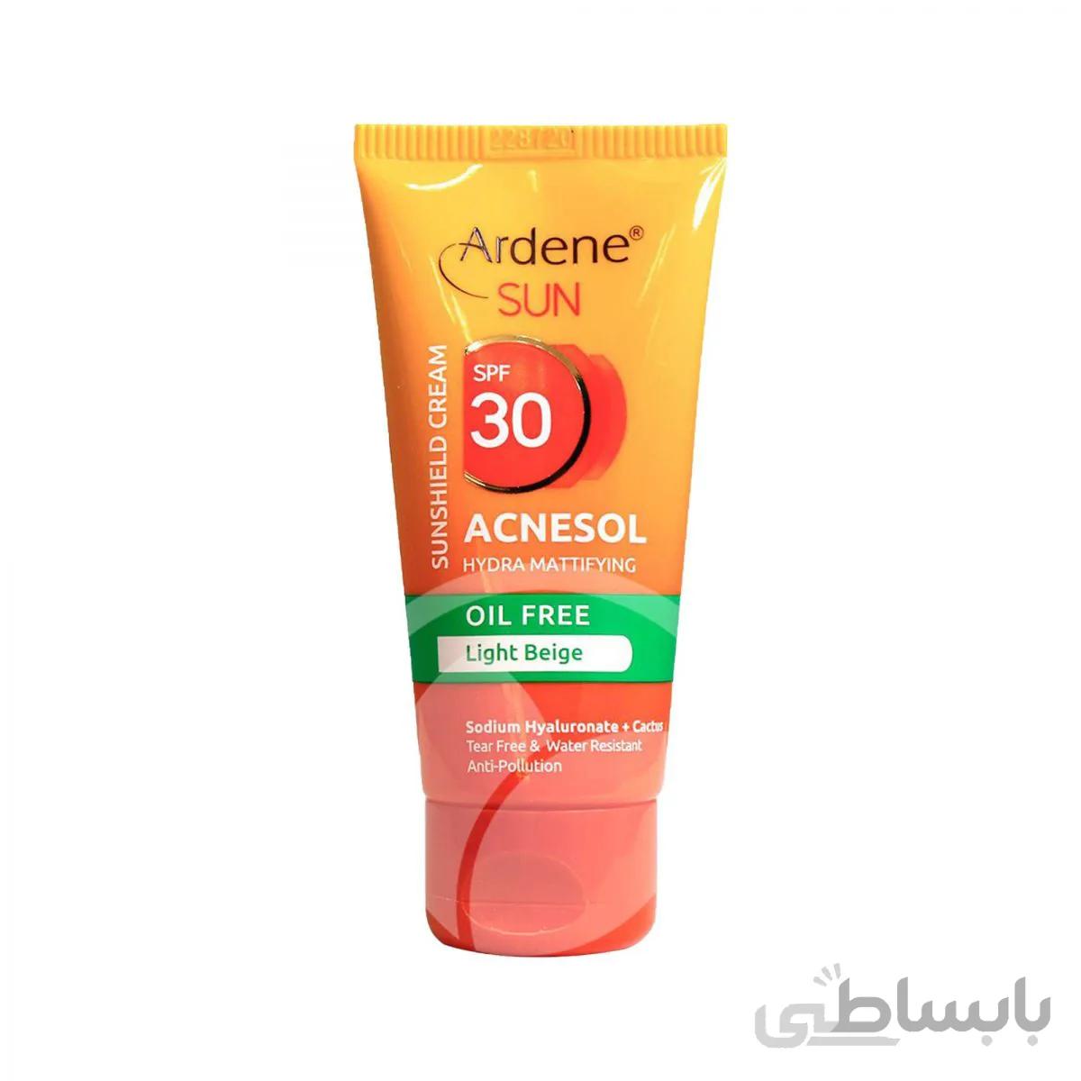کرم ضد آفتاب رنگی SPF30 آردن خاصیت مات کنندگی 50 میلی لیتر