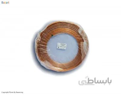 لوله مسی کلاف سایز 6 - 1/4 اینچ کد 30-0 بابک 15 متری