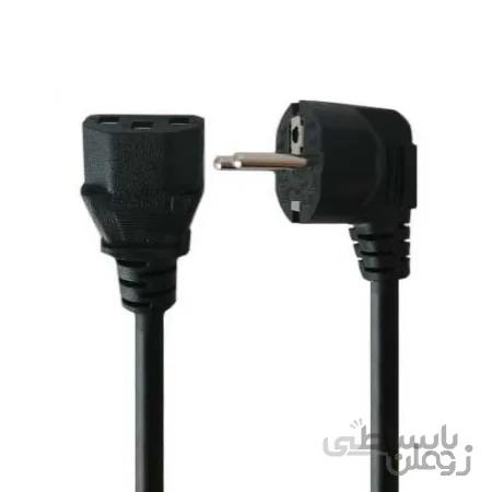 کابل برق سه پین منبع تغذیه کامپیوتر تسکو TSCO طول 2 متر — تصویر 1
