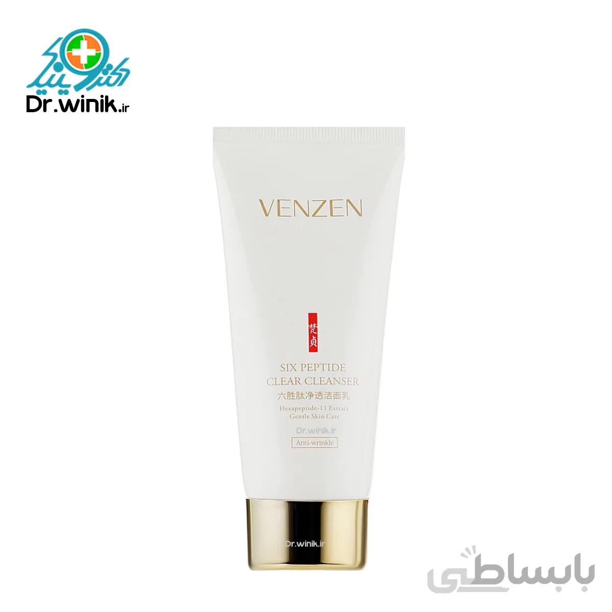 فوم پاک کننده مدل ۶ پپتیدی ونزن venzen