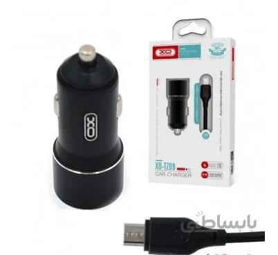 شارژر فندکی دو پورت + کابل تایپ سی ایکس او (XO) مدل XO-TZ09شارژر فندکی دو پورت + کابل تایپ سی ایکس او (XO) مدل XO-TZ09