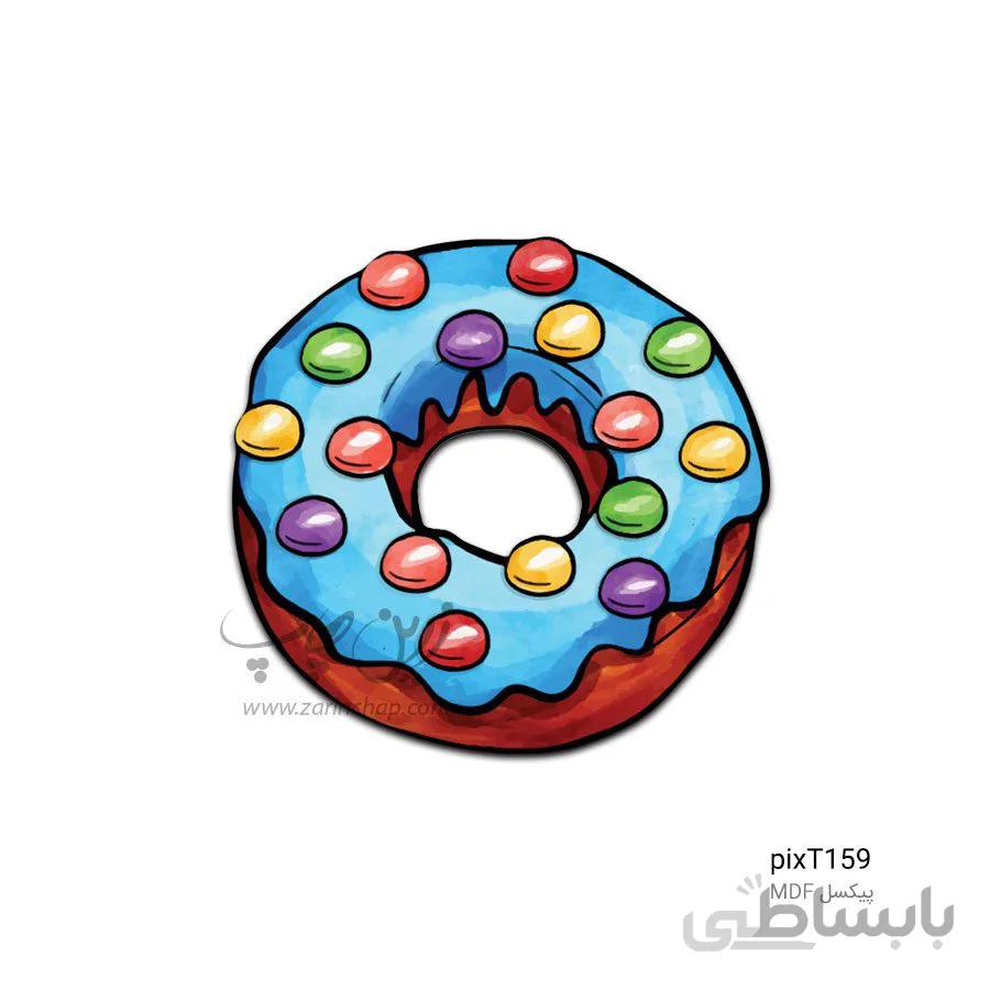 پیکسل MDF طرح دونات PixT159
