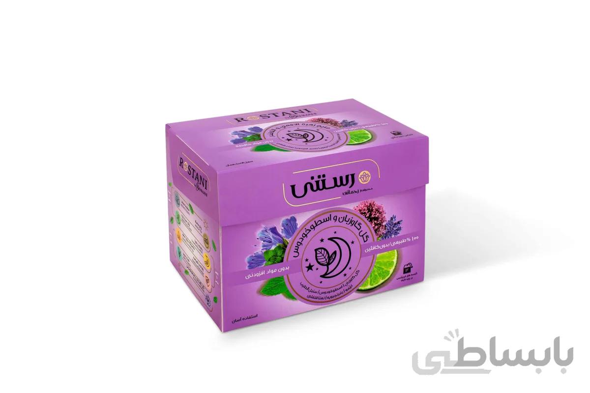 دمنوش گل گاوزبان و اسطو خودوس رستنی 14 عددی