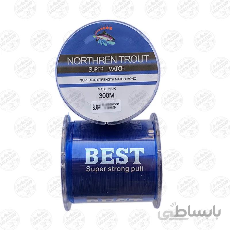 نخ ماهیگیری مونو northren trout سایز 0 34 300متری
