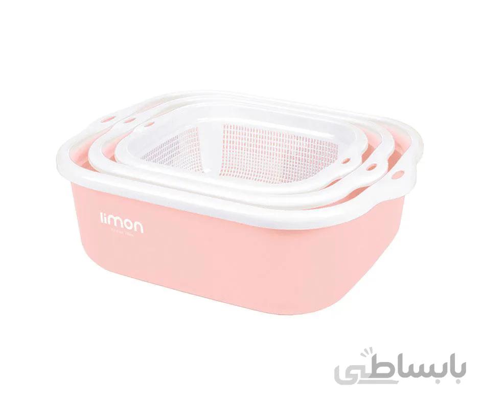 ابکش و لگن 8پارچه لیمون