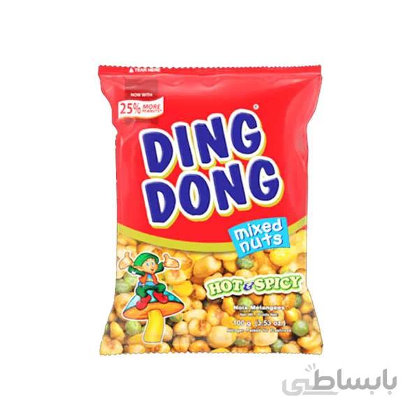 آجیل میکس دینگ دونگ با طعم تند اسپایسی – ۱۰۰ گرم – Ding dong snack mix