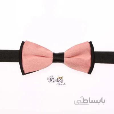 پاپیون سری نینو - بچگانه (گل بهی روشن براق و سیاه)