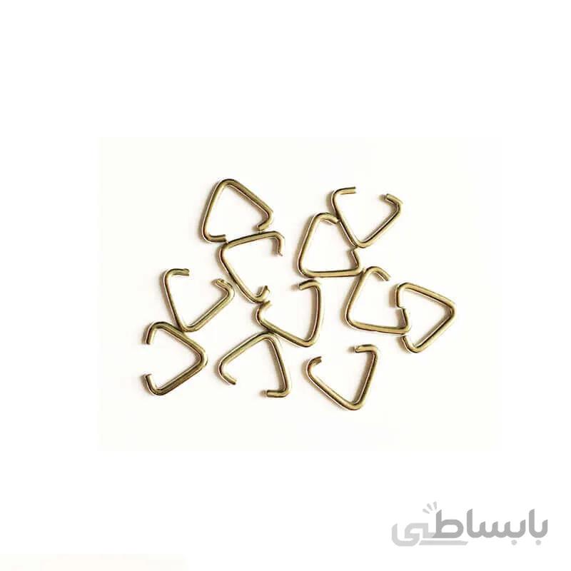 حلقه اتصال زیورآلات مثلثی سایز 15mm بسته 35 عددی Ring1001