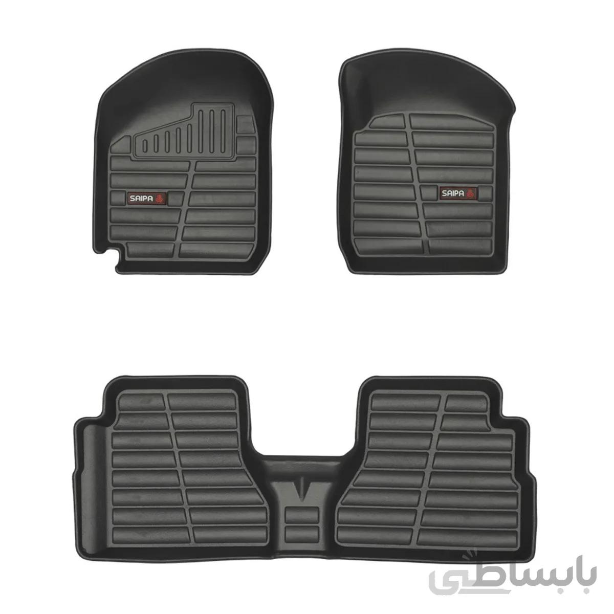 کفپوش سه بعدی خودرو لاستیک گیلان پراید Saipa Pride ا Gilan Rubber 3D carmat for Pride