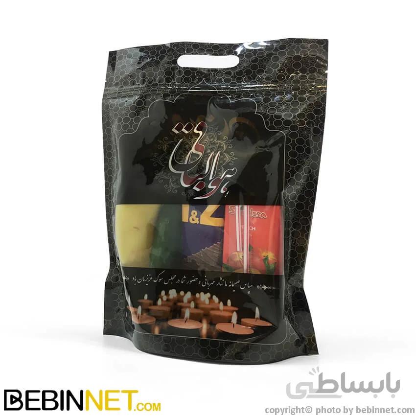 پاکت ترحیم دسته دار زیپ کیپ 22*32 کد 215