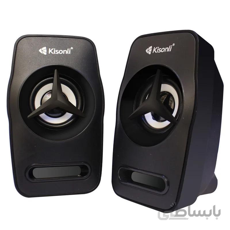 اسپیکر ۲ تکه Kisonli L-3030 ا Kisonli L-3030 RGB LED Desktop Wired Speaker