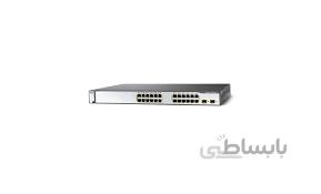 سوئیچ شبکه PoE مدیریتی سیسکو 24 پورت WS-C3750-24PS-E