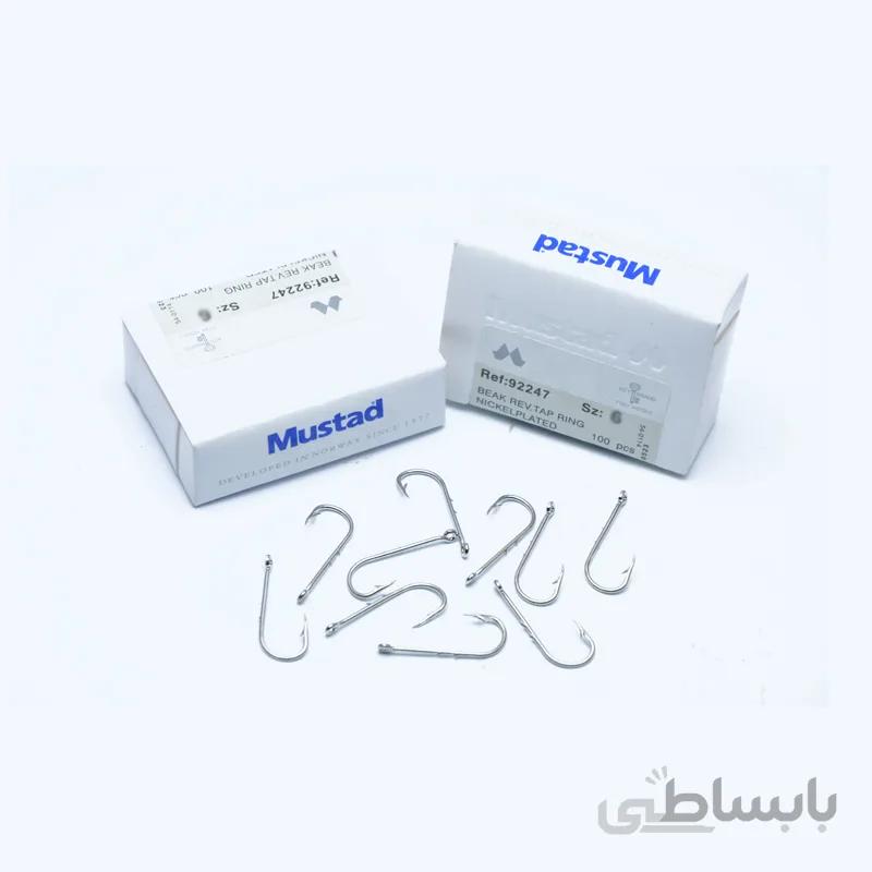 قلاب پایه بلند سفید پشت خاردار موستاد سایز 7 بسته 10 عددی