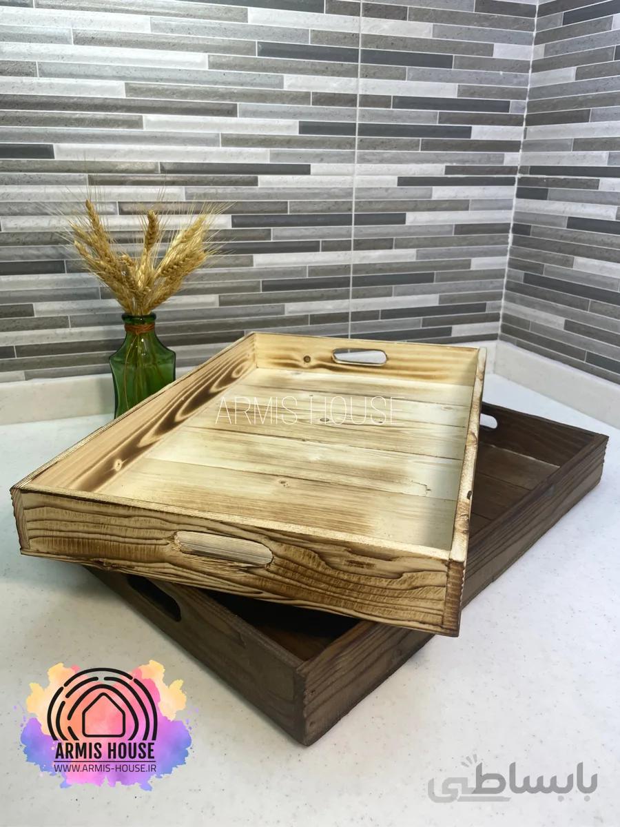 سینی چوبی بزرگ ا Large wooden tray