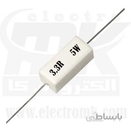 مقاومت آجری ۵ وات ۳.۳ اهم