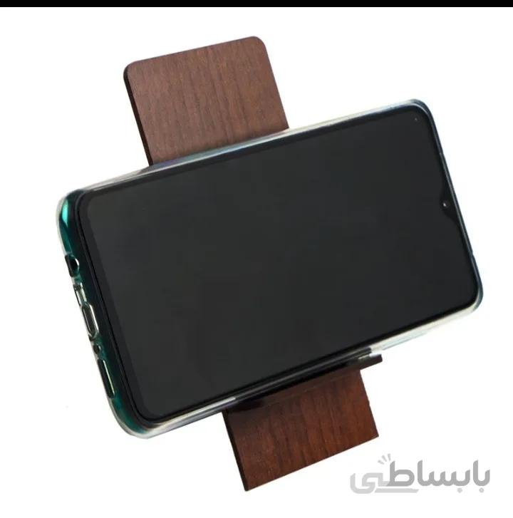 استند چوبی پایه دار بزرگ موبایل / تبلت
