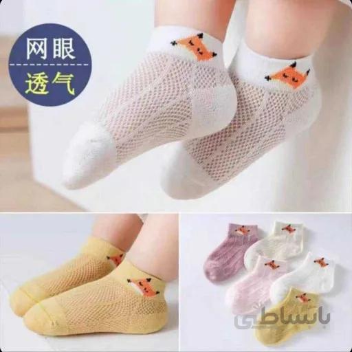 جوراب بچه گانه ساق کوتاه دخترانه و پسرانه وارداتی