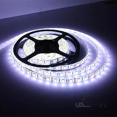 LED نواری سفید مهتابی درشت 5050 60Pcs رول 5متری