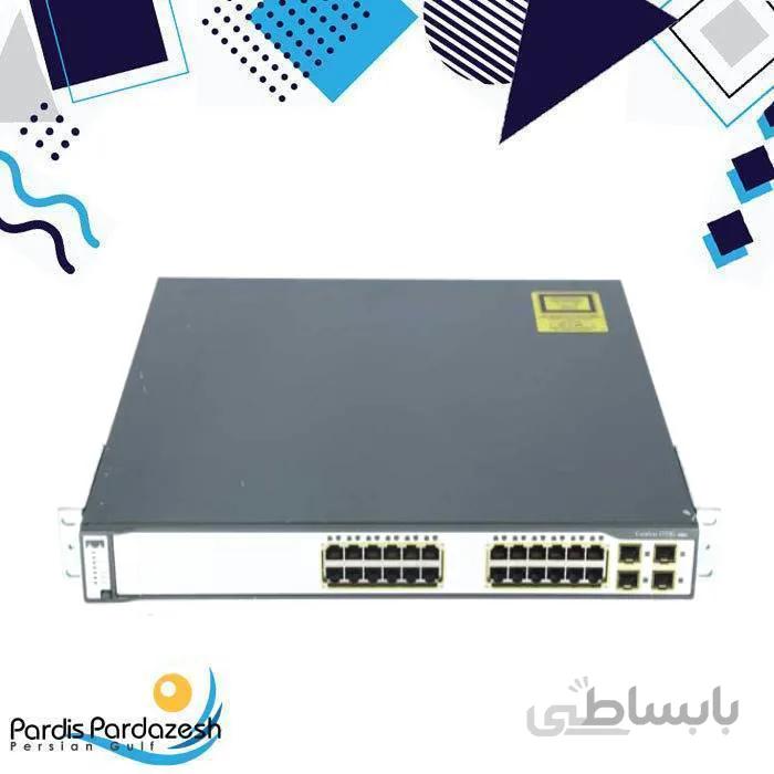 سوئیچ سیسکو مدل WS-C3750G-24TS-S1U