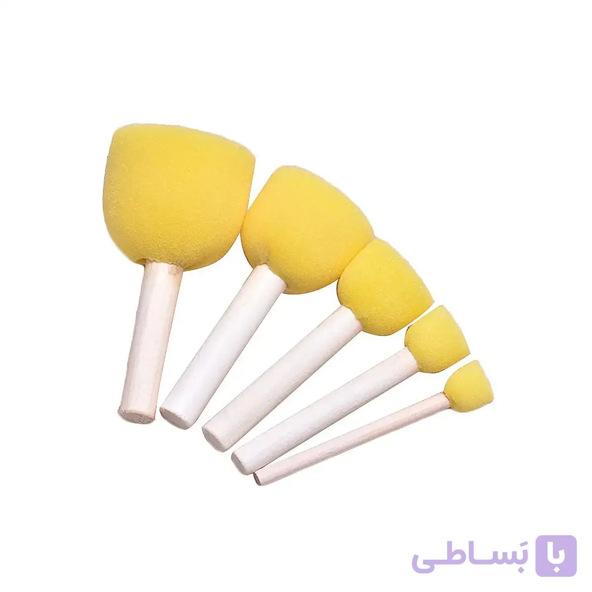 تامپون ابری دسته چوبی