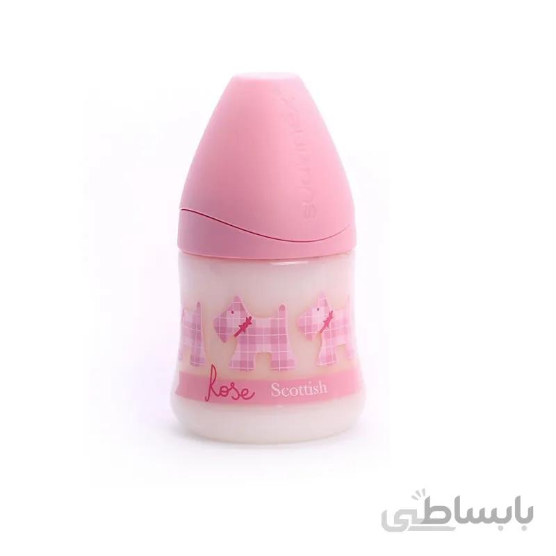 شیشه شیر 150 میل طرح سگ های صورتی سواوینکس Suavinex