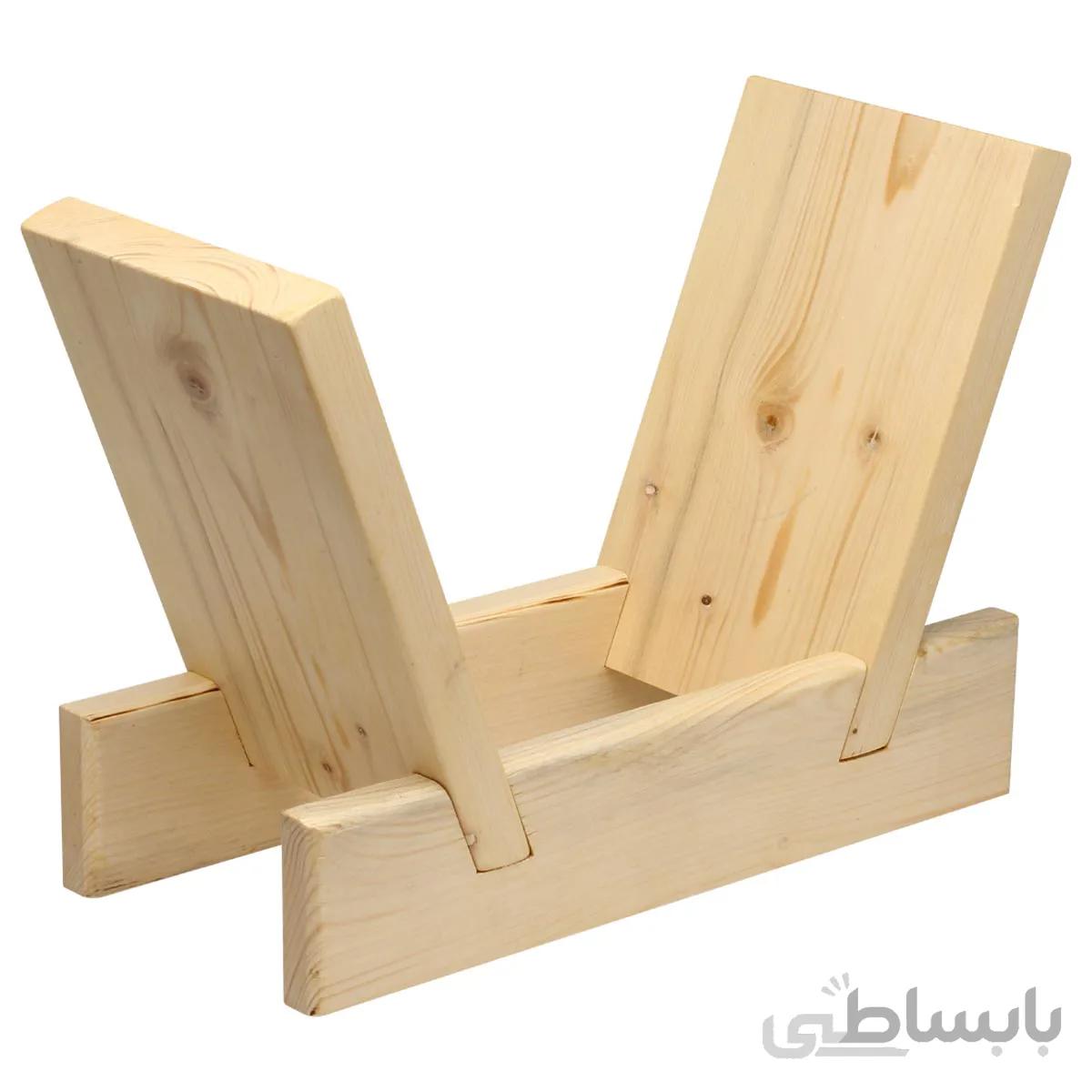 استند کتاب رومیزی چوبی رنگ روشن
