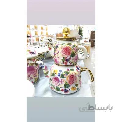 ست کتری و قوری لعابی Miss Betty مدل Göl Emaye
