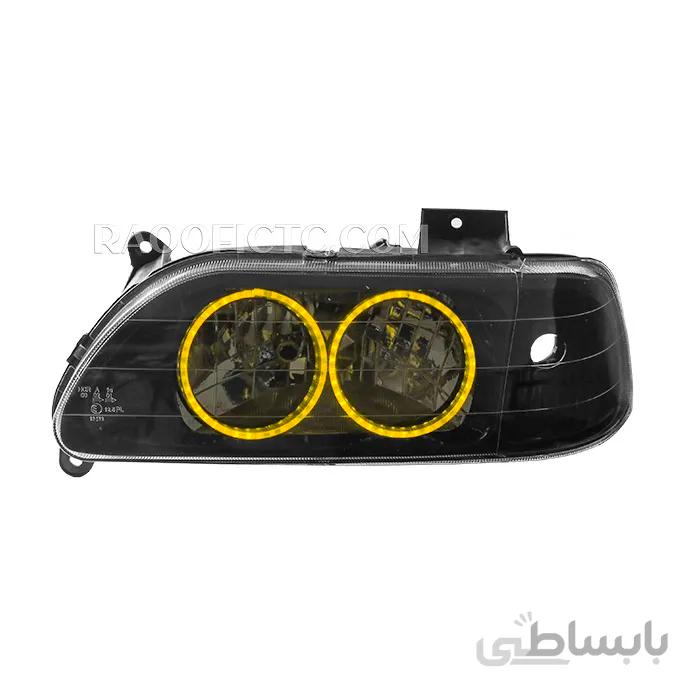 چراغ جلو پراید ۱۳۱ طرح گلس زرد