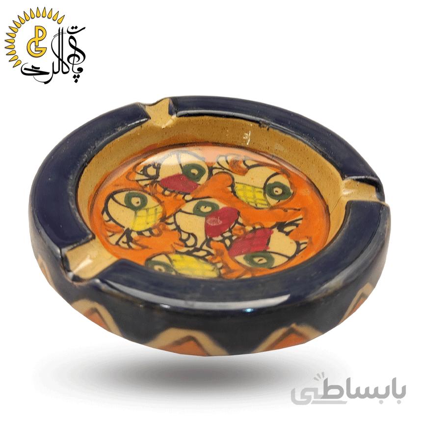 زیرسیگاری سفالی طرح ماهی کد 0803