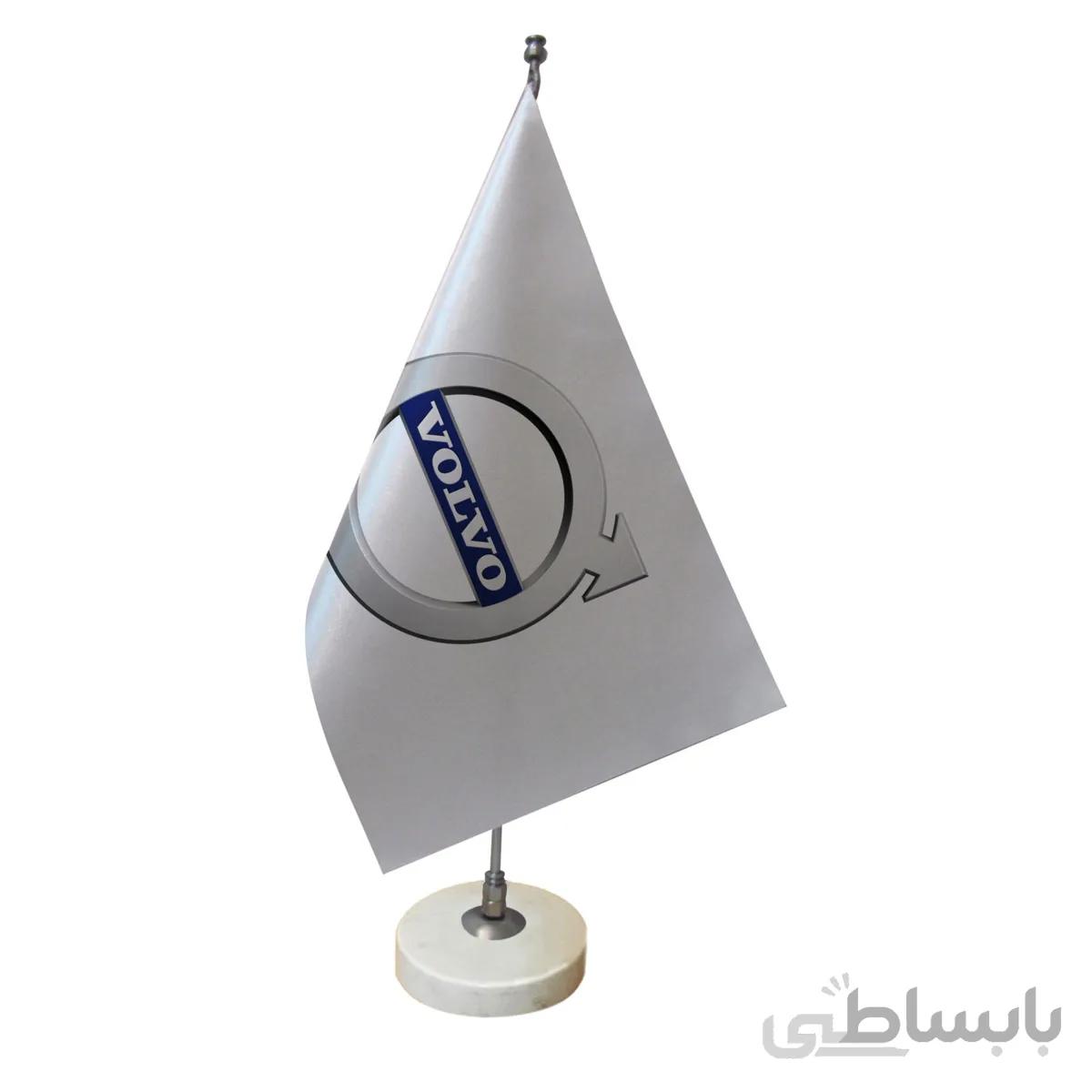 پرچم رومیزی طرح لوگوی خودروی ولوو کد pr105