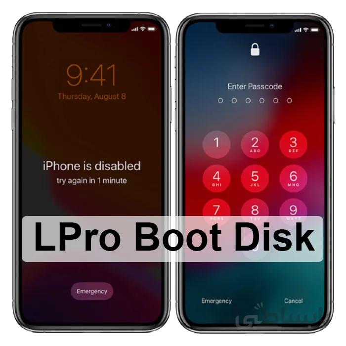 بایپس آیکلود آیفون های قفل صفحه نمایش و دیسیبل – LPro Boot Disk