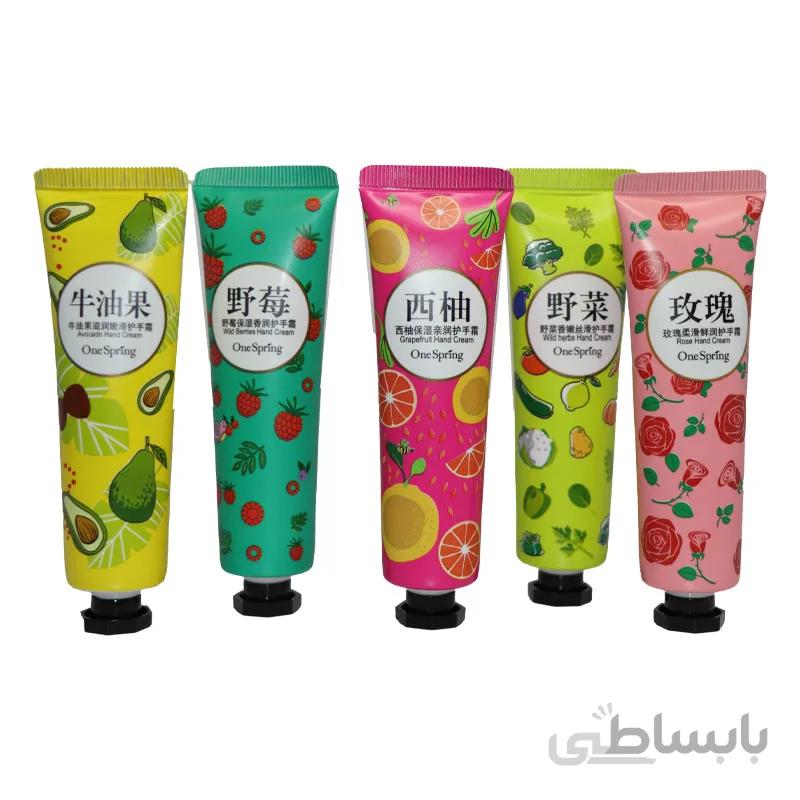 کرم میوه ای دست تیوپی 30 گرم میکس خارجی پک 5تایی