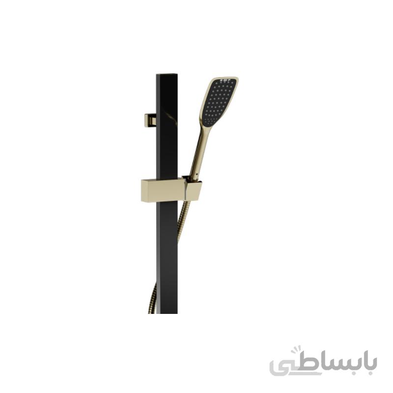 گوشی تلفنی فریز شاور مدل کاهنده مصرف اب اسیاب مشکی طلا
