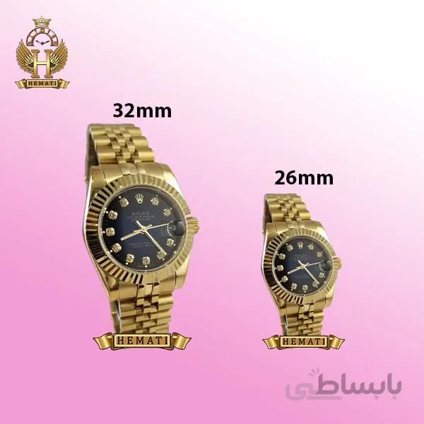ساعت زنانه رولکس دیت جاست Rolex Datejust RODJL103 طلایی