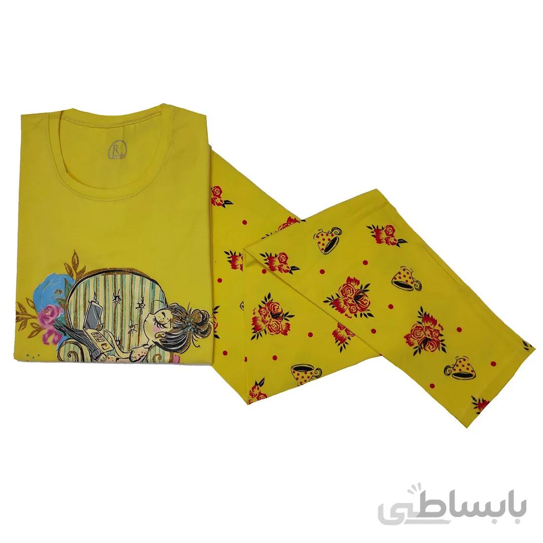 ست تیشرت و شلوار زنانه کد 14