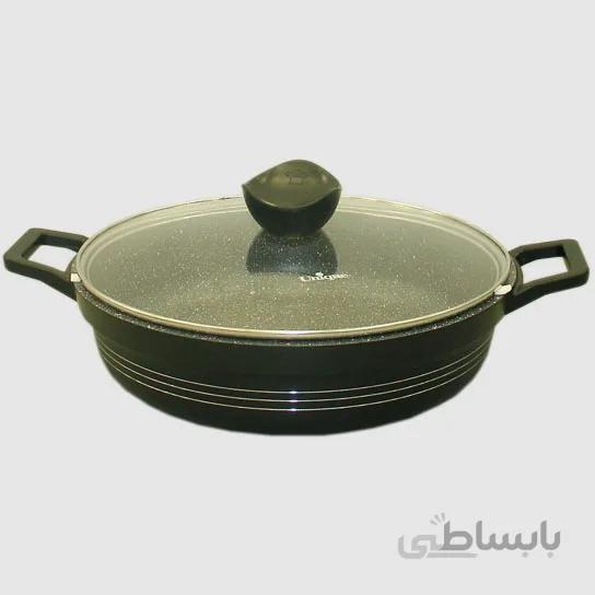 تابه دو دسته یونیک گرانیتی سایز 28