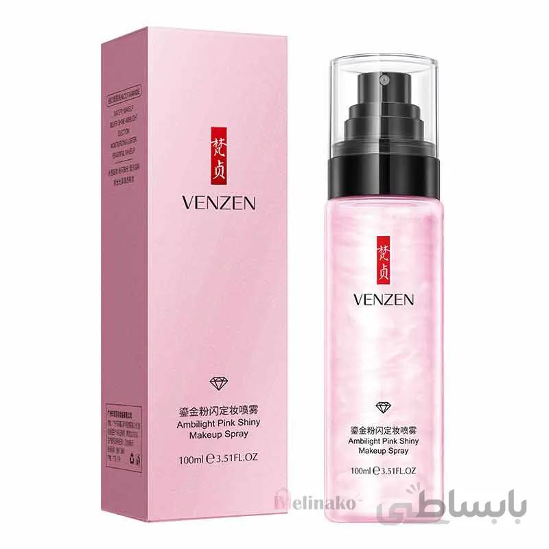 اسپری پودری آرایشی ونزن مدل Makeup Spray Moisturizing Long Lasting حجم 100میلی لیتر