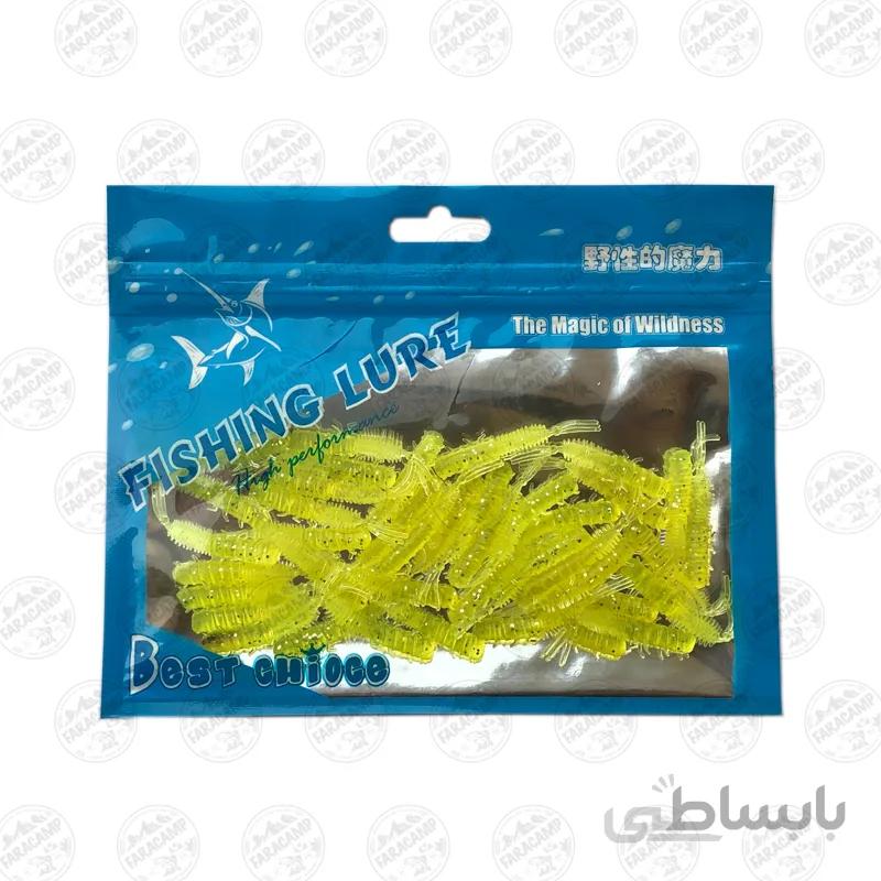 طعمه بچه میگو ژله ای زرد بسته 40 عددی