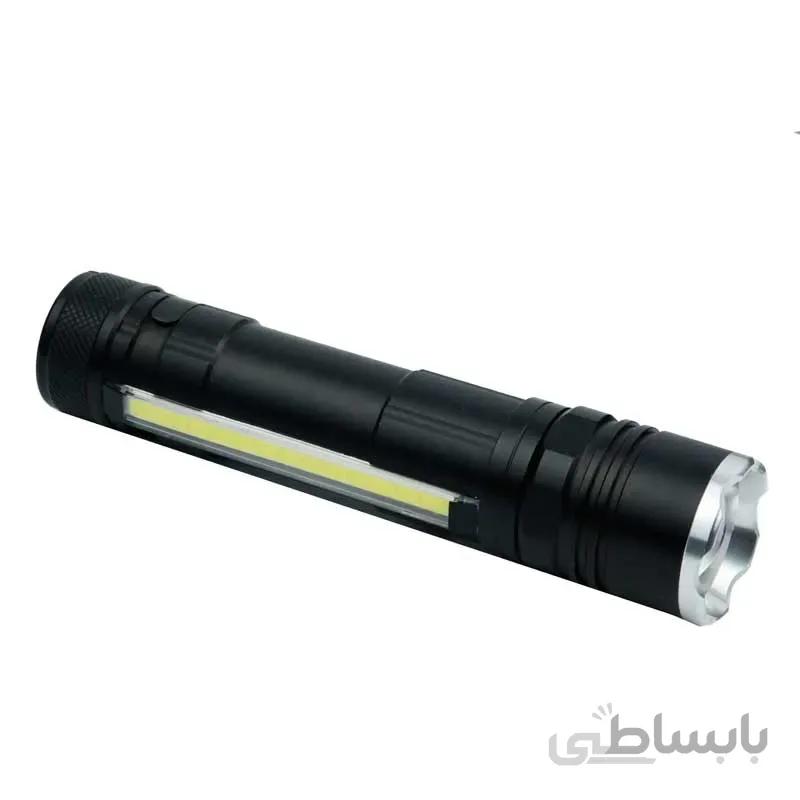 چراغ قوه پلیسی ۲ کاره COB LED BL-T6-26