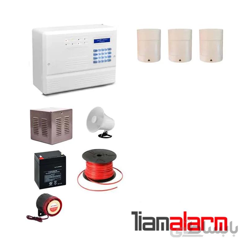 پکیج دزدگیر اماکن باسیم مدل فایروال سیم کارتی و تلفنی F10P3